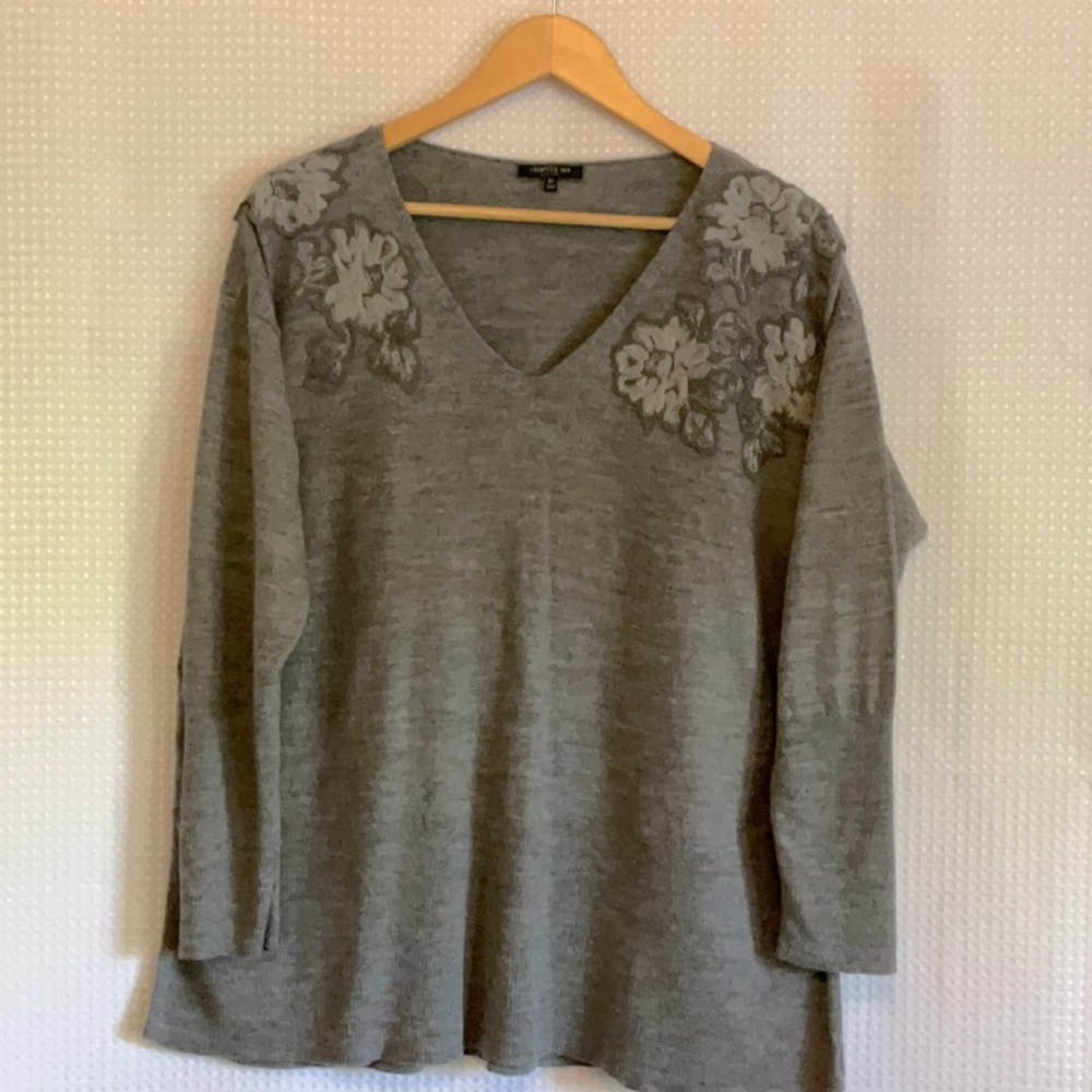 Lafayette 148 Appliqué Sweater